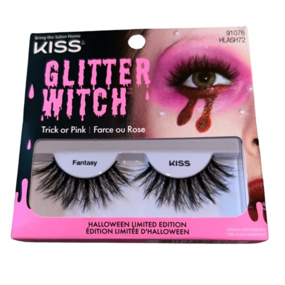 NWT KISS Glitter Witch Fantasy False Eyelashes in Fantasy